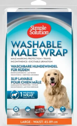 Simple Solution Washable Male Wrap suoja uroskoirille, Large