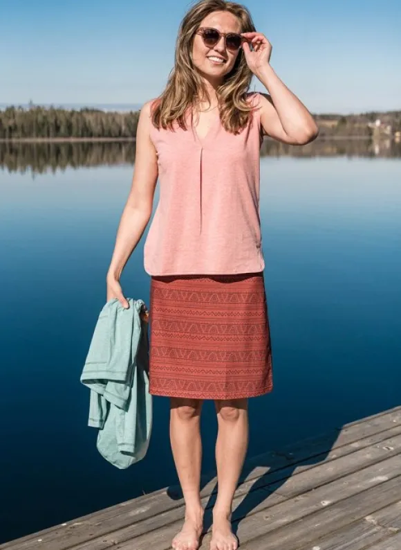 Skhoop Frideborg Knee Skirt Green