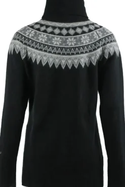Skhoop Scandinavian Roll Neck villapaita, musta