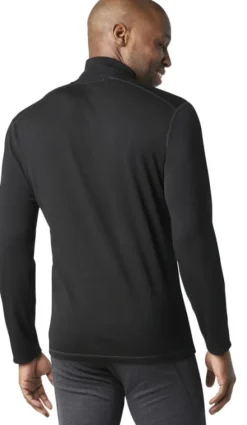 Smartwool Classic Thermal Merino 1/4 Zip merinokerrasto, musta