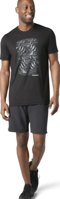 Smartwool MS150 Bryan Iguchi t-paita, Mountains Black