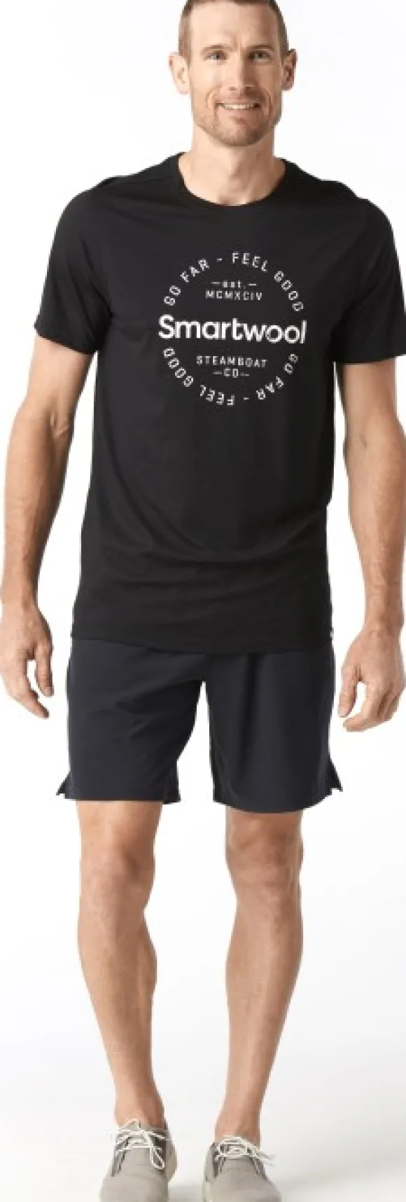Smartwool MS150 Go Far Feel Good Tee t-paita, musta