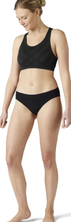 Smartwool Seamless Bikini saumattomat merinovillaiset alushousut, musta