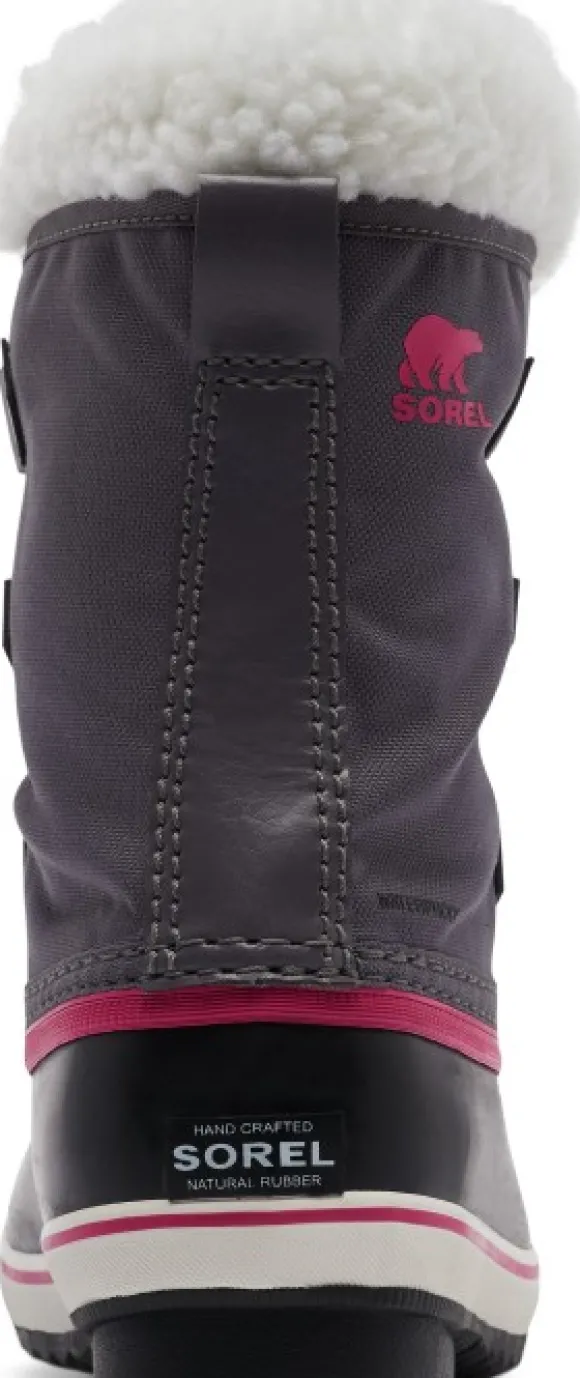 Sorel Kids Yoot Pac Nylon WaterProof lasten talvikenkä, pinkki/musta