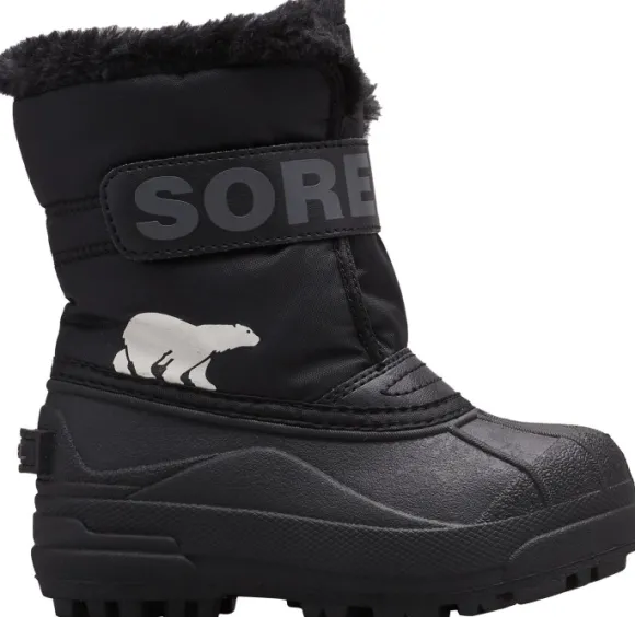 Sorel Snow Commander lasten talvisaappaat, Black/Charcoal