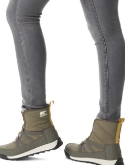 Sorel Whitney II Short Lace Waterproof naisten talvikengät, maastonvihreä