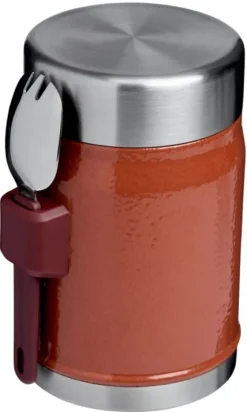 Stanley The Legendary Food Jar + Spork, ruokatermos ja spork, 0,4 L, Hammertone Clay