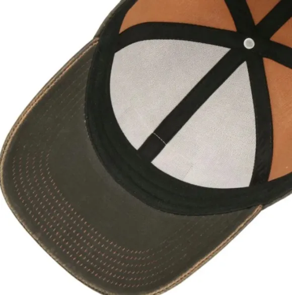 Stetson Baseball Cap CO/PES Leather Patch Brown