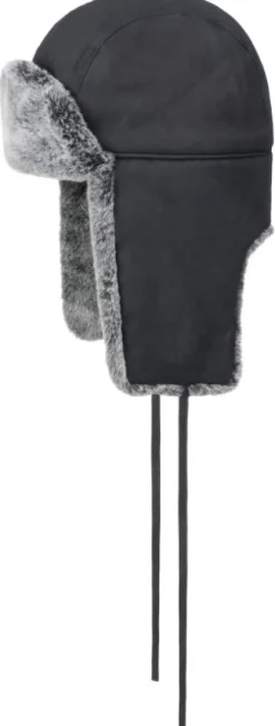 Stetson Bomber Cap karvalakki, musta/ruskea