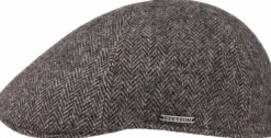 Stetson Texas Wool Herringbone lippalakki, Anthracite/Melange