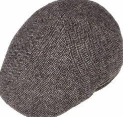 Stetson Texas Wool Herringbone lippalakki, Anthracite/Melange