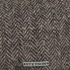 Stetson Texas Wool Herringbone lippalakki, Anthracite/Melange