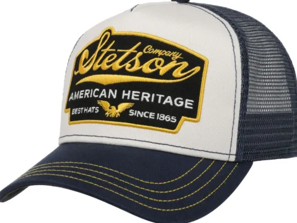 Stetson Trucker Cap American Heritage lippalakki, sininen/valkoinen