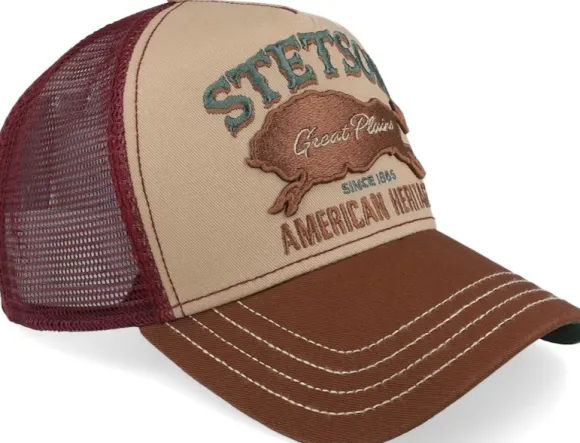 Stetson Trucker Cap Great Plains Brown/Wine