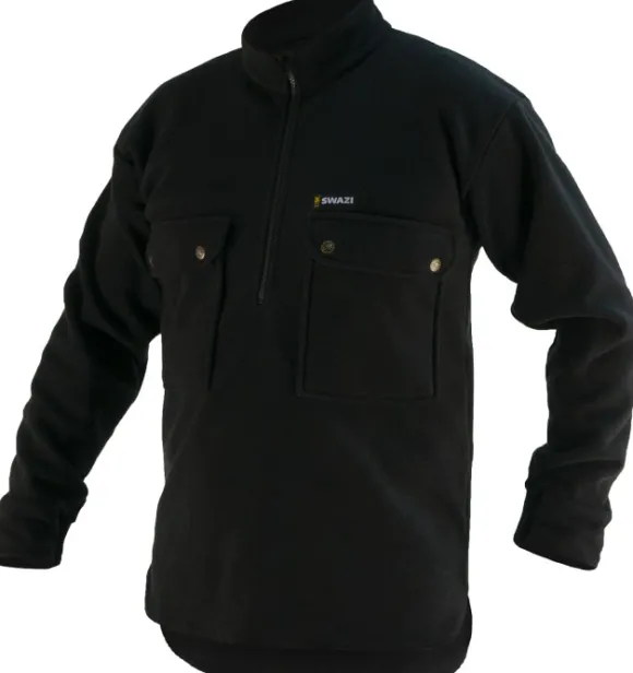 Swazi Back 40 fleecetakki, musta