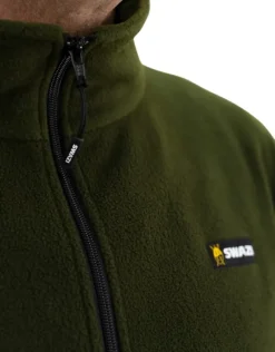 Swazi Doughroaster fleecepusero, tummanvihreä