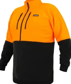 Swazi Hi-Vis Bush Shirt fleecepusero, oranssi/musta