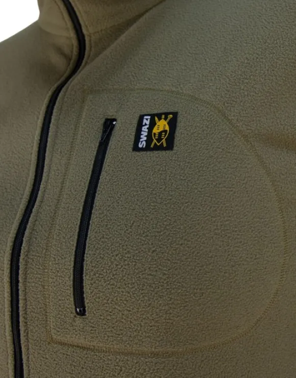 Swazi Micro Shirt fleecepusero, maastonvihreä