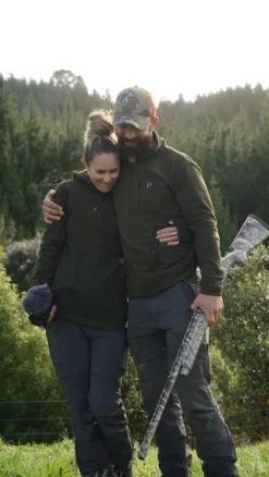 Swazi Micro Shirt fleecepusero, maastonvihreä