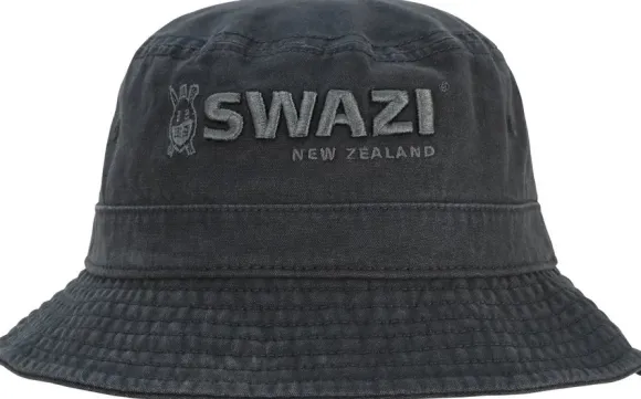 Swazi Swazi Bucket Hat hattu, Black