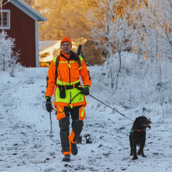 Swedteam Protect Pro Shell Trouser housut, musta/huomio-oranssi