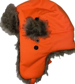 Swedteam Ridge Junior Pilot Hat lasten talvilakki, Orange Neon