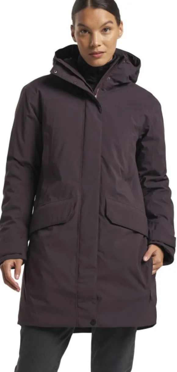 Tenson Eve Jacket naisten parkatakki, Dark Aubergine