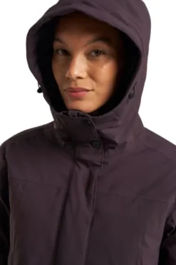 Tenson Eve Jacket naisten parkatakki, Dark Aubergine