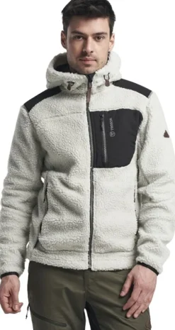 Tenson Himalaya Teddy Fleece Hood fleecetakki, Oyster Mushroom