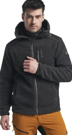 Tenson Himalaya Teddy Fleece Hood fleecetakki, Pirate Black