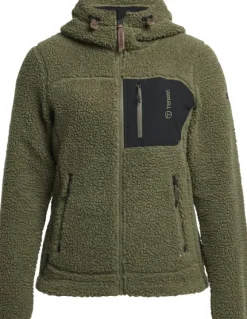 Tenson Himalaya Teddy Fleece Hood naisten fleecetakki, Grape leaf