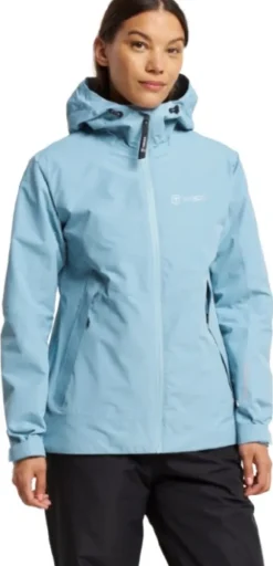 Tenson W's Winga Rain Jacket Stone Blue