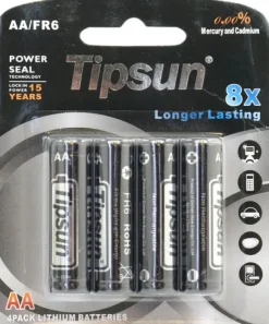 Tipsun AA Litiumparisto 4-pack