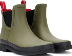 Tretorn Eva naisten matalat kumisaappaat, vihreä/musta