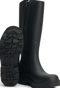 Tretorn Halla naisten korkea kumisaapas, musta