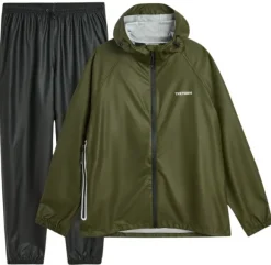 Tretorn Packable Rainbreaker Set Unisex sadeasu, Forest Green