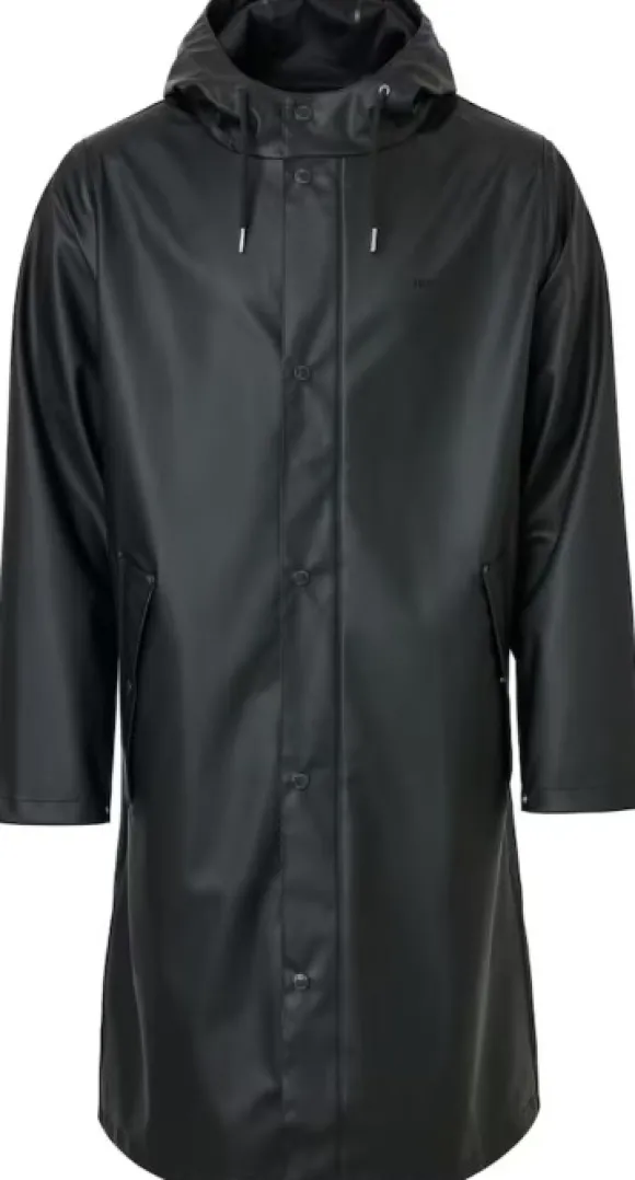 Tretorn Wings Long Rain Jacket Unisex sadetakki, Jet Black