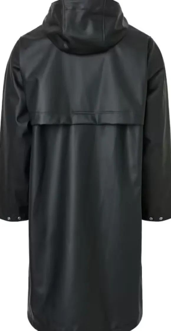 Tretorn Wings Long Rain Jacket Unisex sadetakki, Jet Black