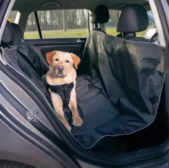 Trixie -auton takapenkinsuoja, 145 x 160 cm musta