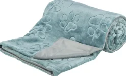 Trixie Barry viltti Soft Plysch 150 x 100 cm sininen/harmaa