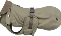 Trixie Hermy 2 in 1 Dachshund koiran takki, 43 cm, Olive Green