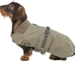 Trixie Hermy 2 in 1 Dachshund koiran takki, 43 cm, Olive Green