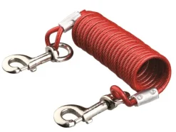 Trixie kiinnitysvaijeri kierrejousella, 5m