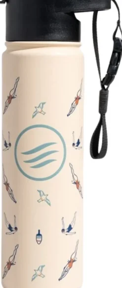 United by Blue Insulated Steel Bottle termospullo, 650 ml, Pale Pink Dive