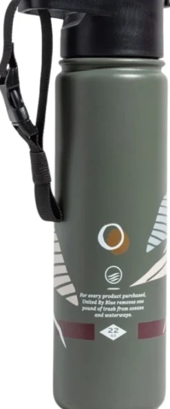 United by Blue Insulated Steel Bottle termospullo, 650 ml, harmaa