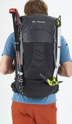 Vaude Brenta 44+6 -rinkka musta