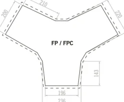 Vaude FPC Badawi 6P Bark telttapohja