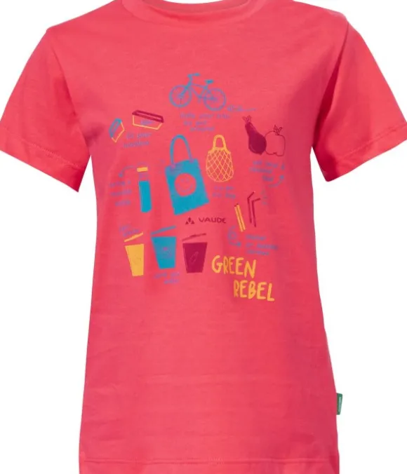 Vaude Kids Lezza lasten t-paita, pinkki