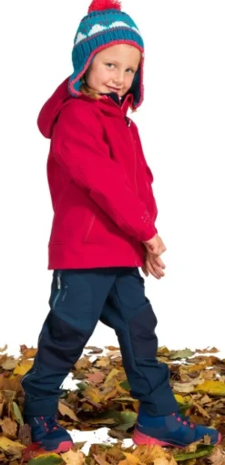 Vaude Kids Rondane Jacket IV lasten softshell-takki, Crocus/Dark Sea