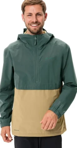 Vaude Neyland Half Zip Jacket anorakki, vihreä/ruskea